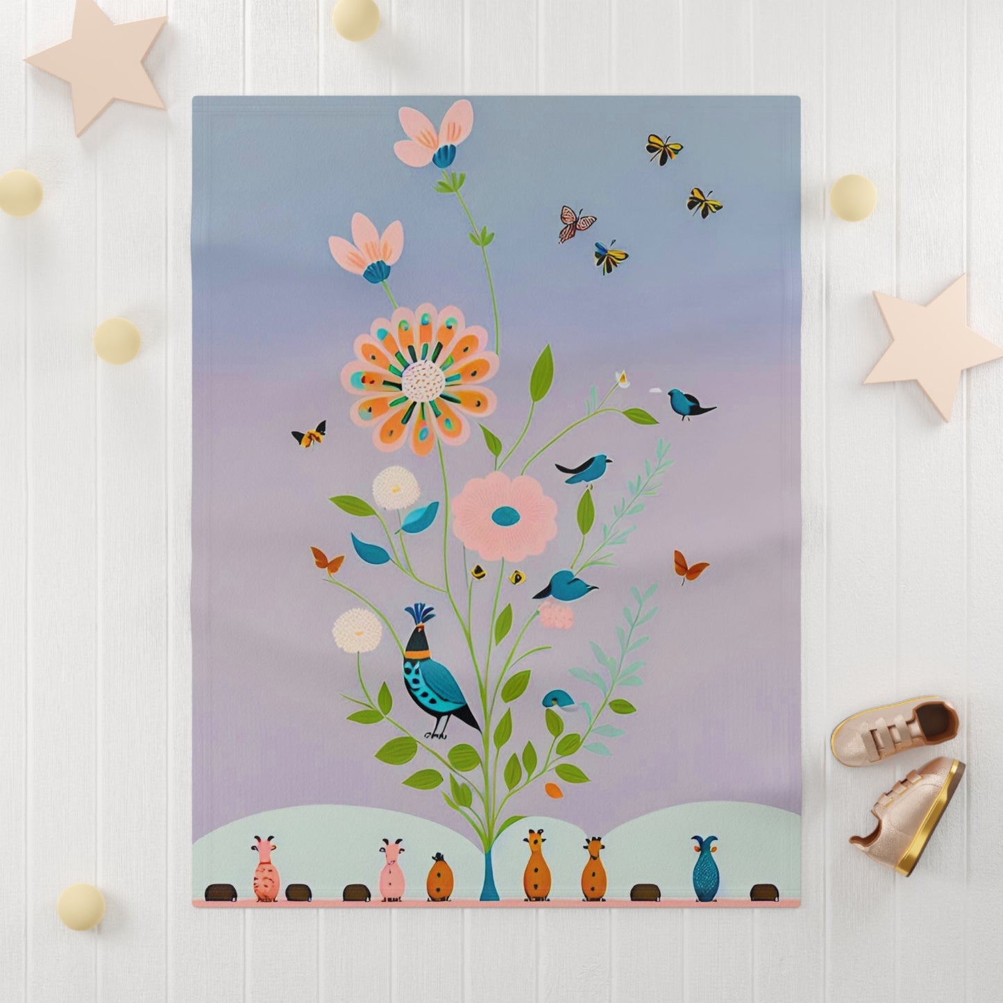 personalized fleece baby blanket