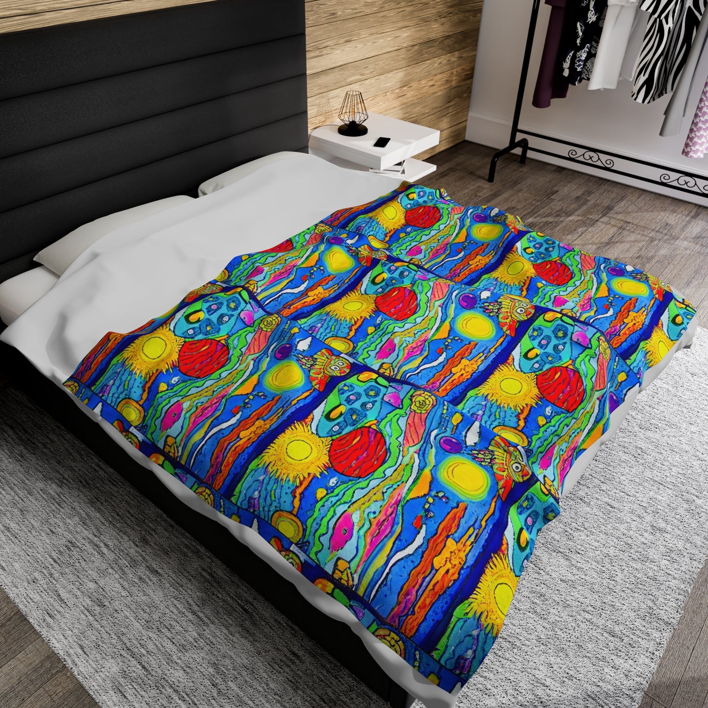 Vintage Childhood Velveteen Plush Blanket