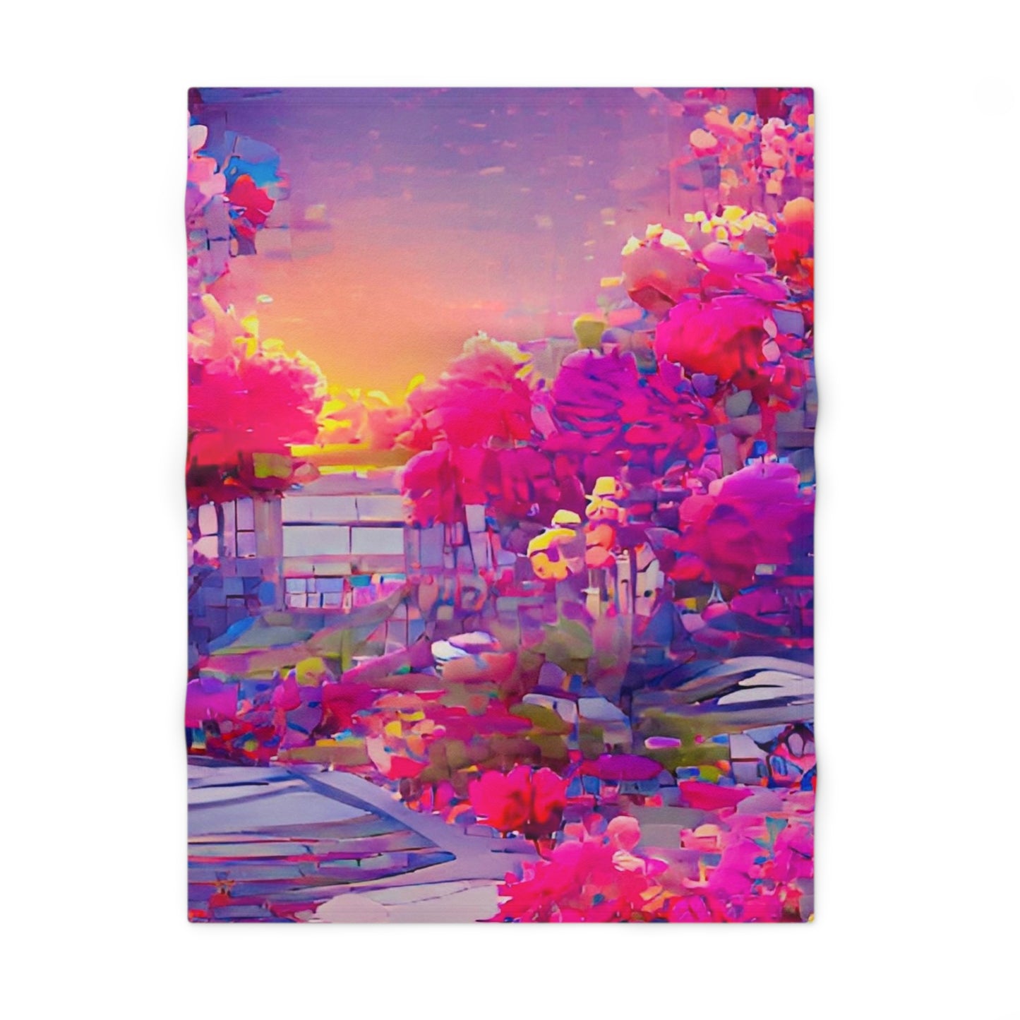 Personalized Sunset Gleam Baby Blanket