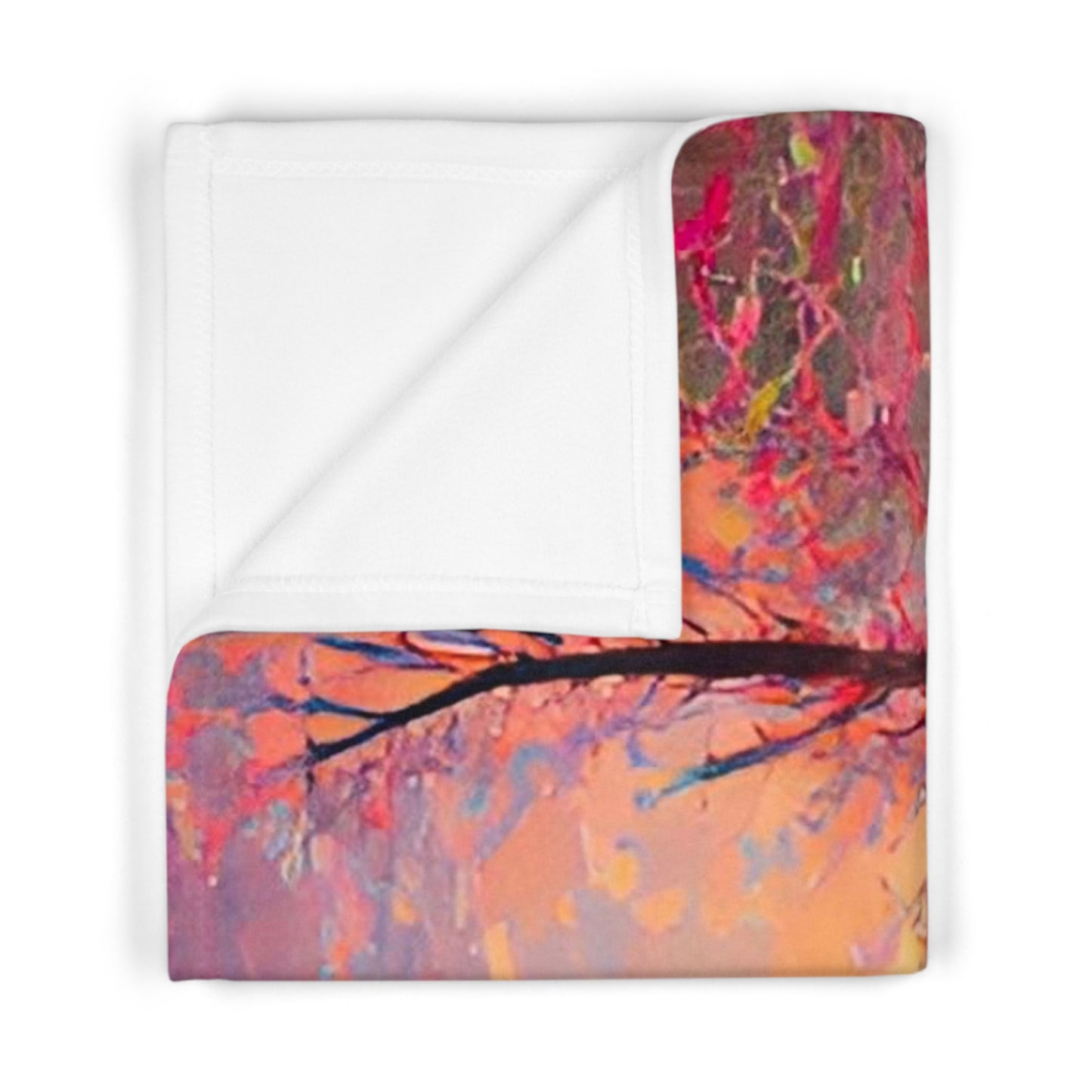 Spring in Fall Personalized Fleece Baby Blanket