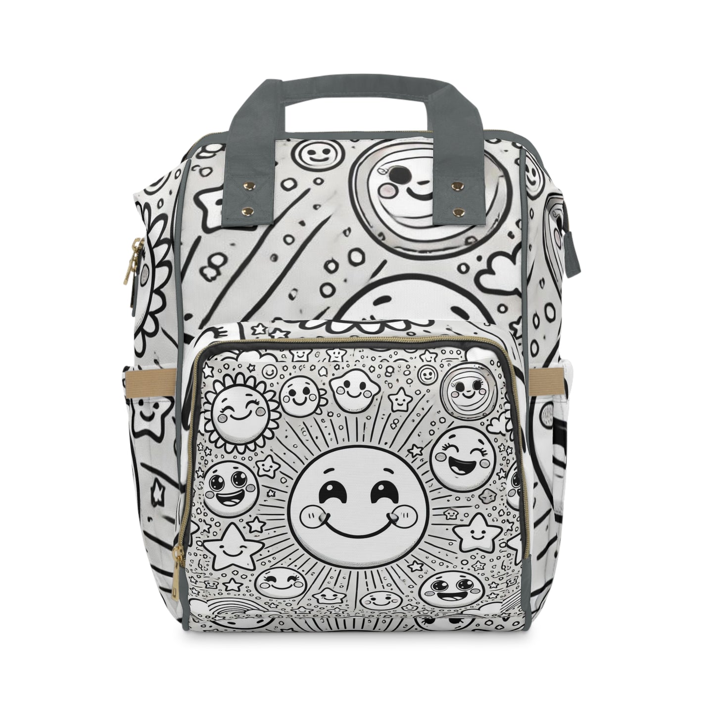 Moon Looking Diaper Bag