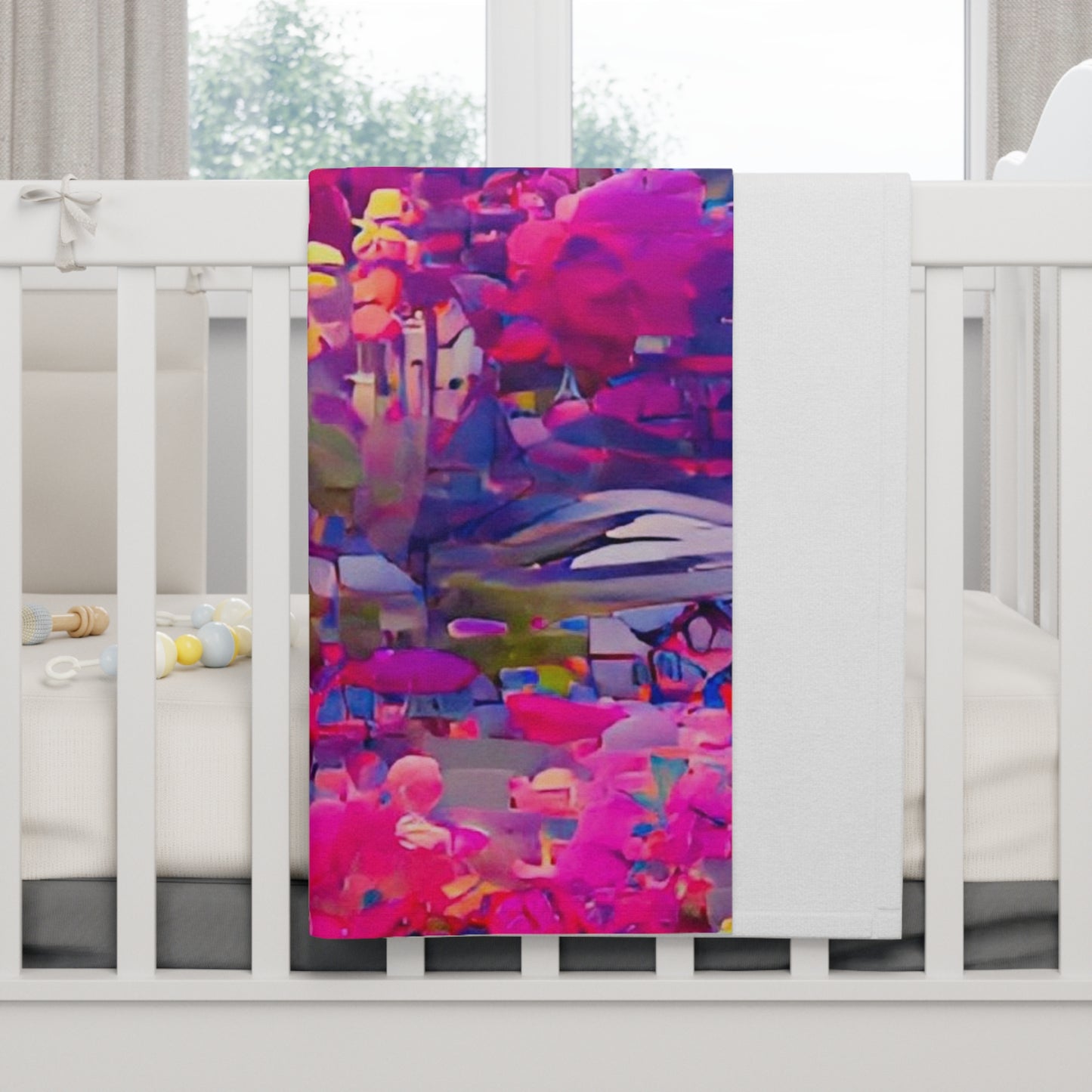 Personalized Sunset Gleam Baby Blanket