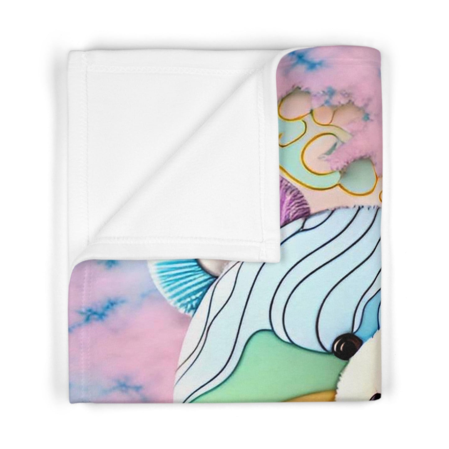 Bubblegum Bear Baby Blanket