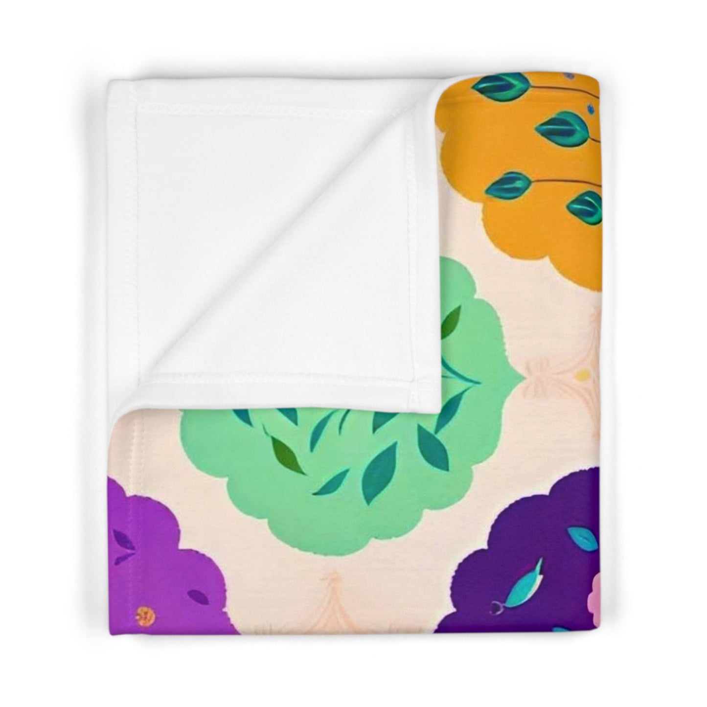 Floral Rounds Designed Blanket