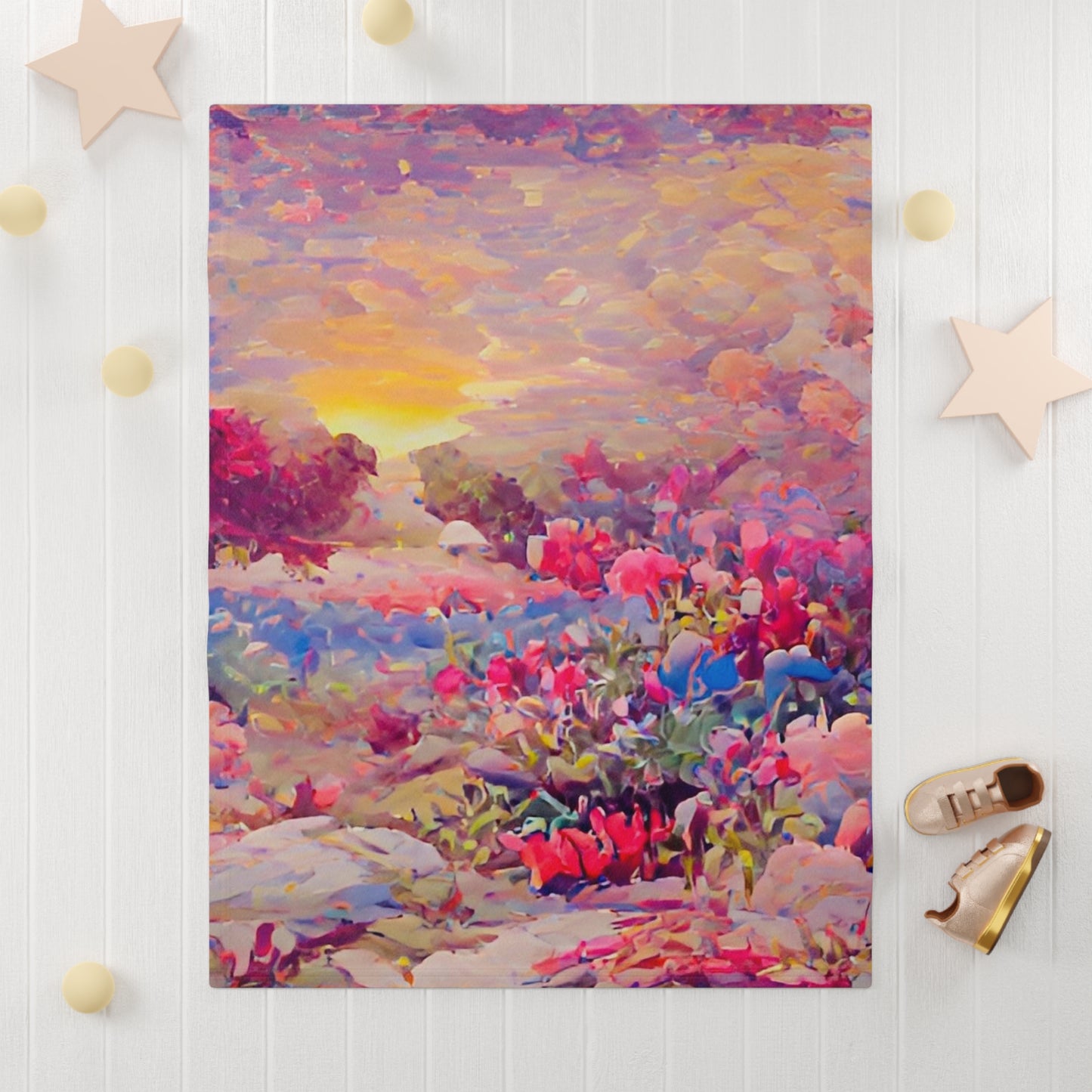Coloring Bloom Baby Blanket