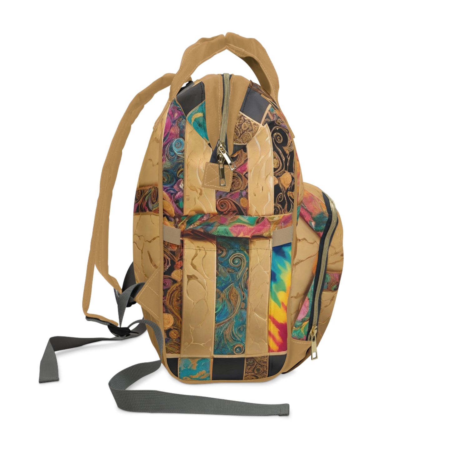 Bursts of the Rainbow Diaper Bag Backpack