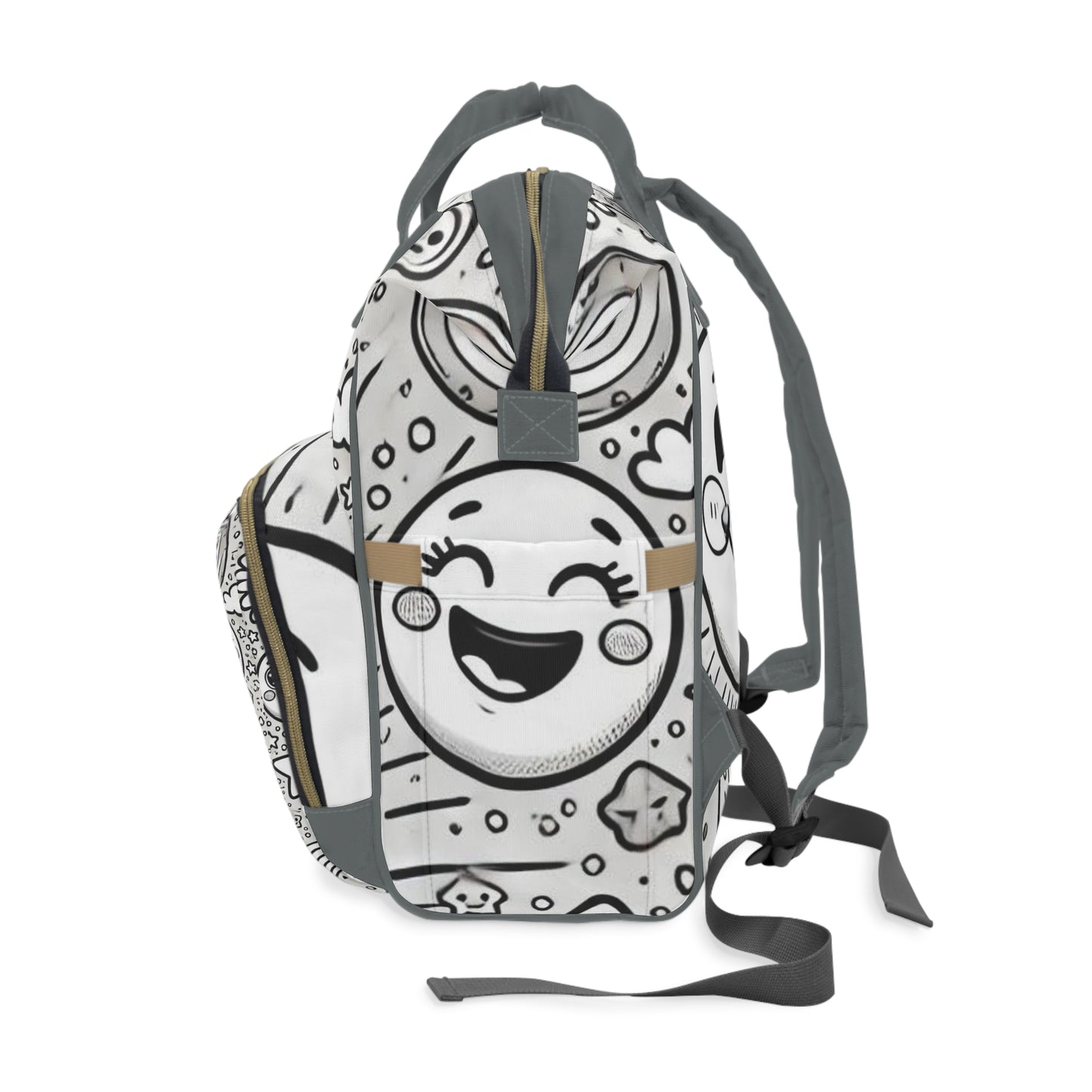 Moon Looking Diaper Bag