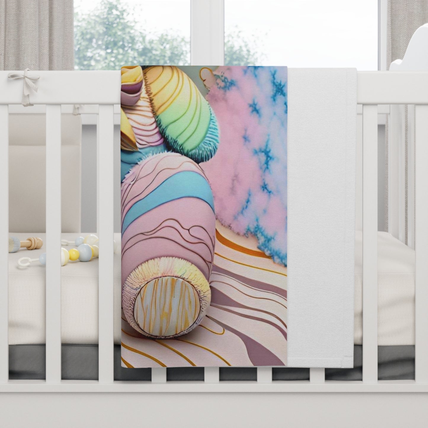 Bubblegum Bear Baby Blanket