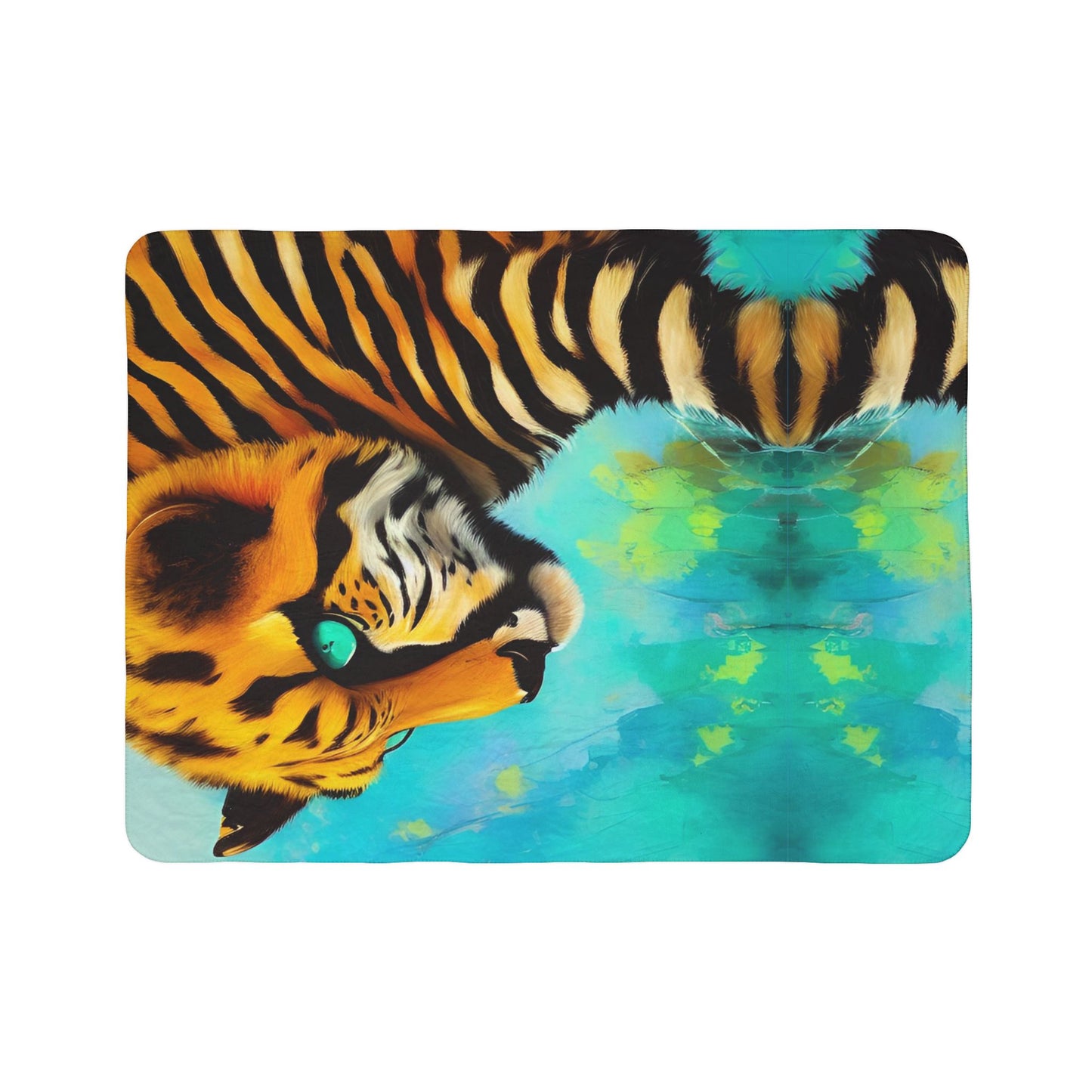 Tiger River Fleece Sherpa Blanket