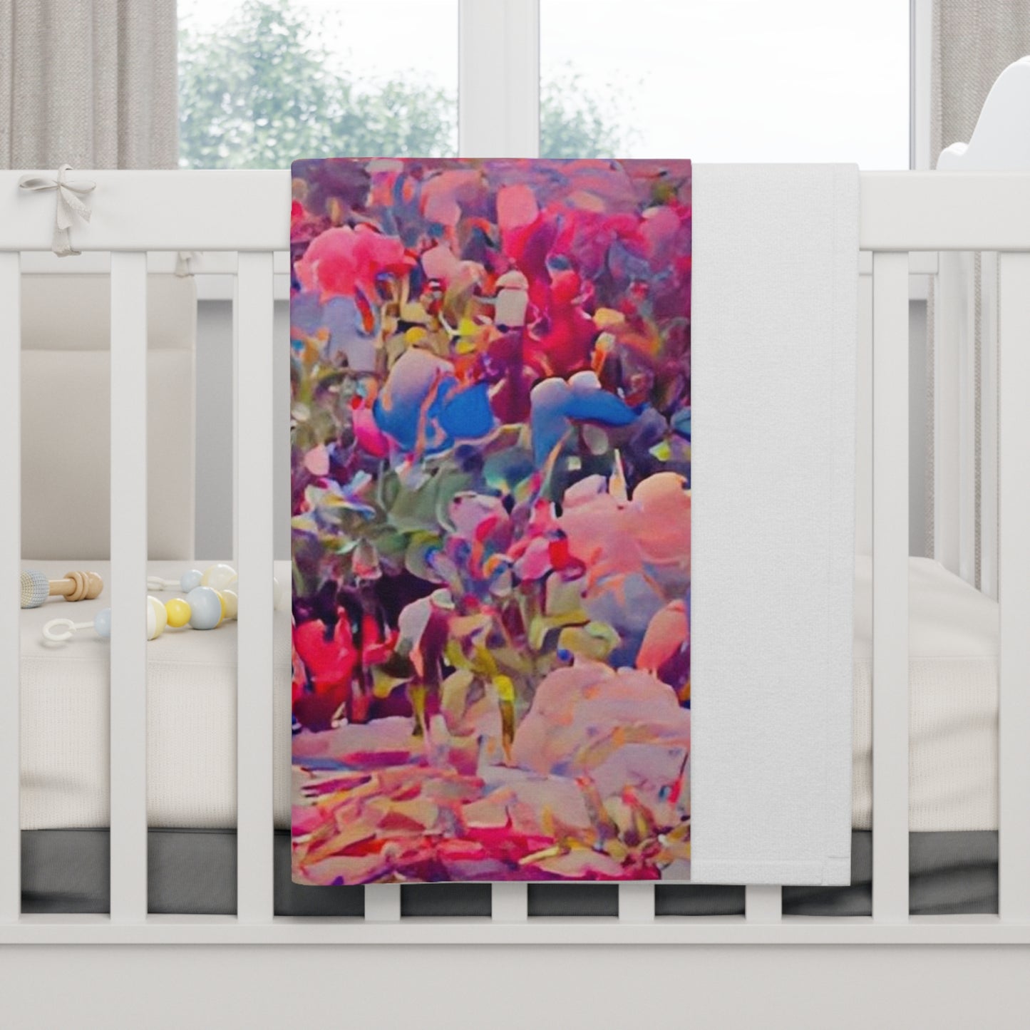 Coloring Bloom Baby Blanket