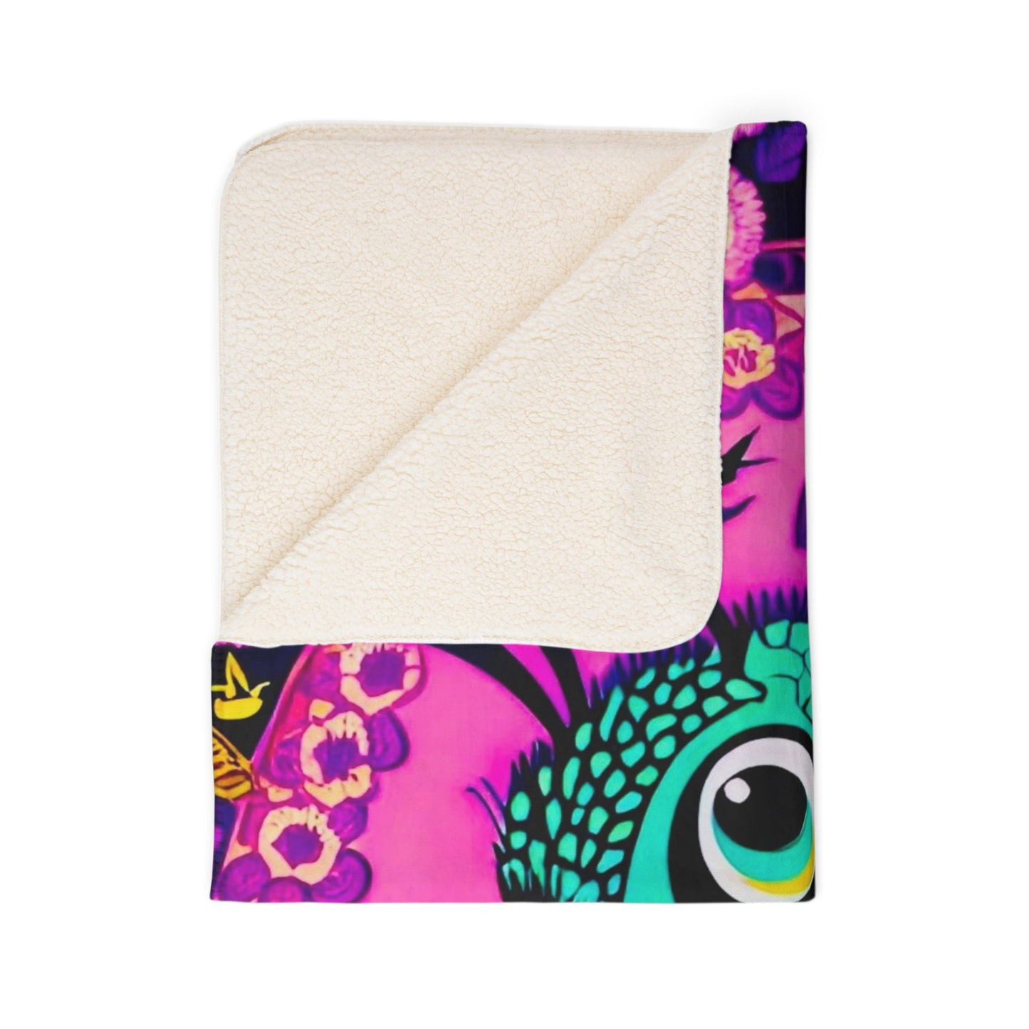 Bee Home Fleece Sherpa Blanket