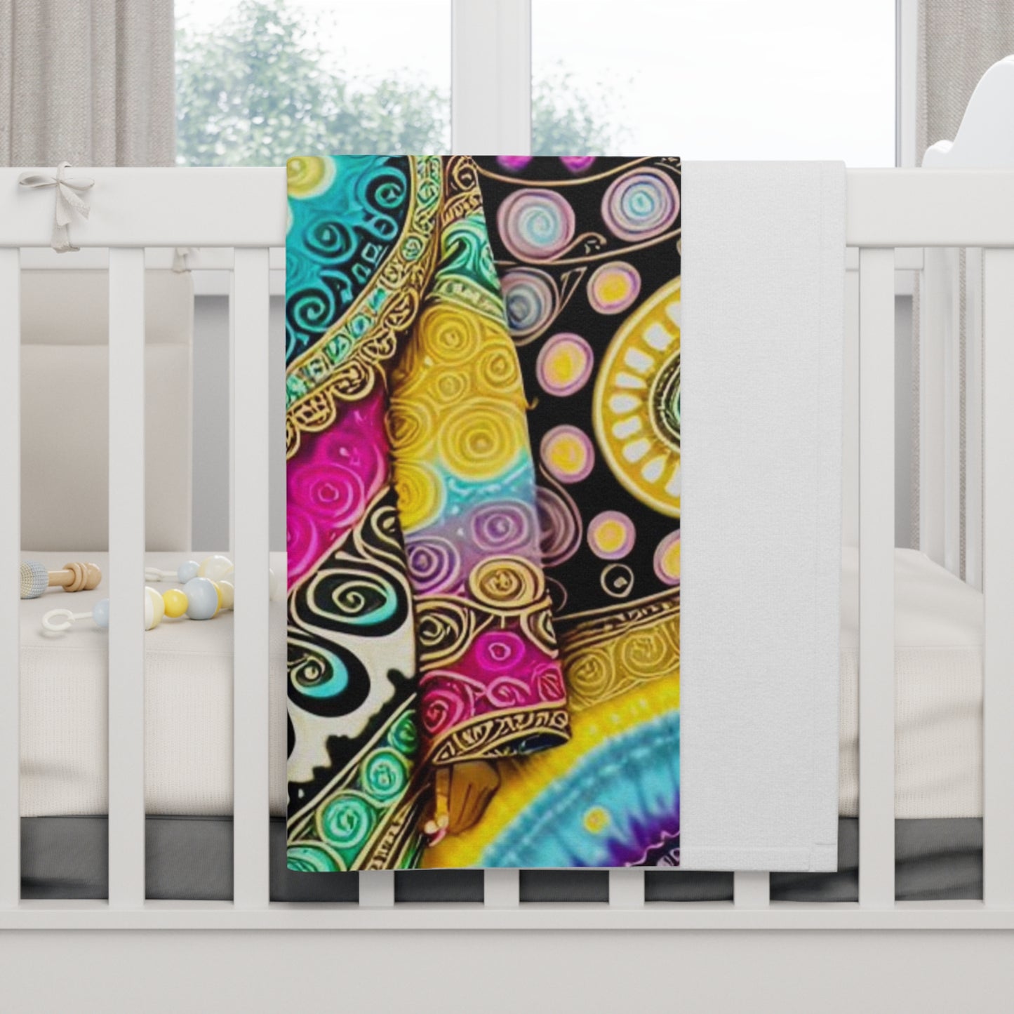 Swirls of Love Personalized Baby Blanket