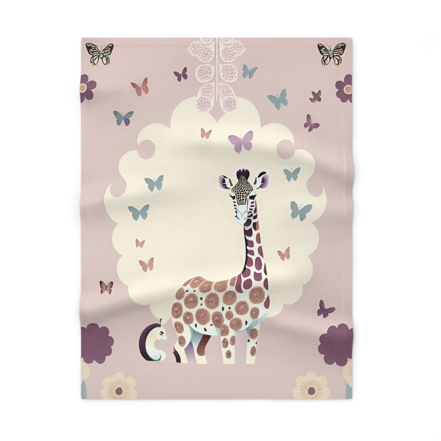 Giraffe baby blanket