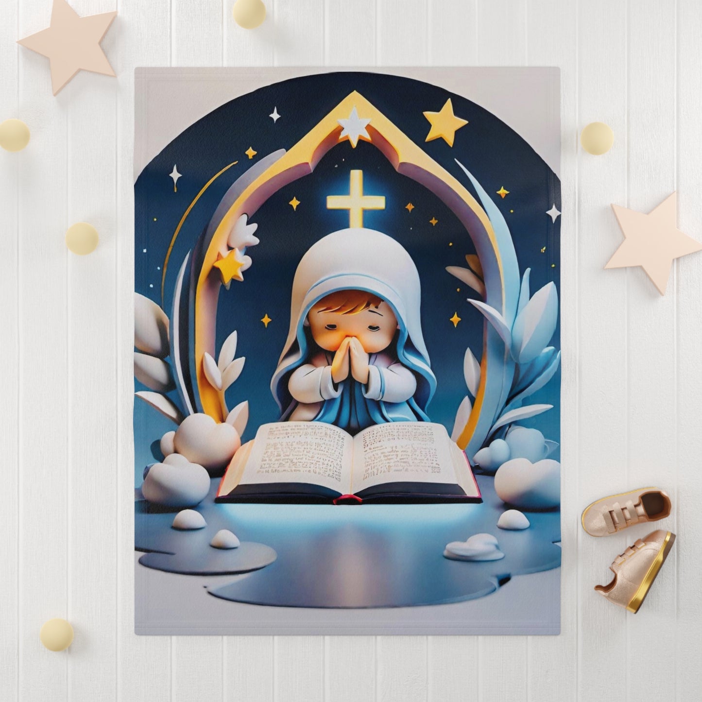 Childlike Faith Personalized Baby Blanket