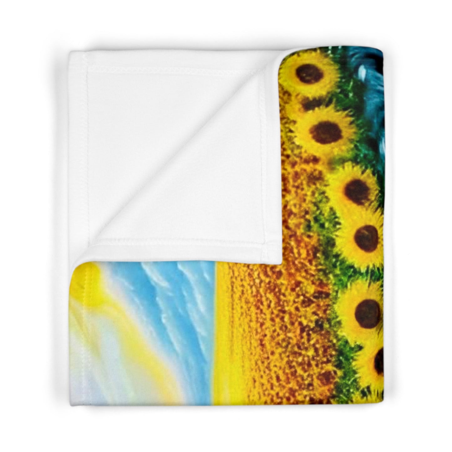 Sunflower Sky Personalized Baby Blanket