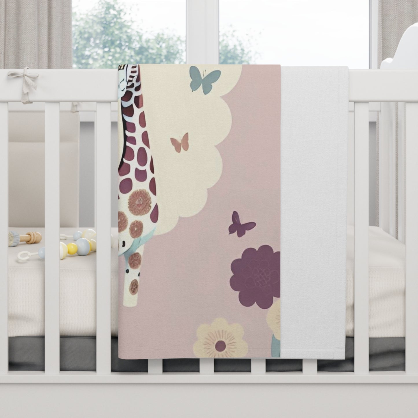Giraffe baby blanket