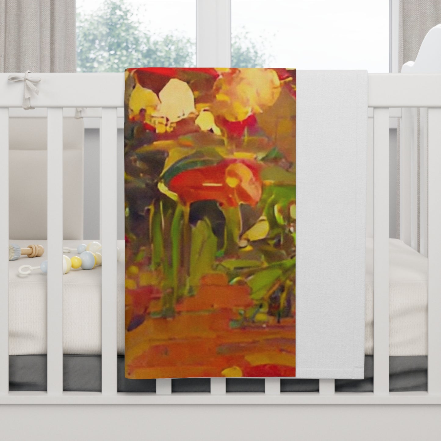 Rustic Bloom Baby Blanket