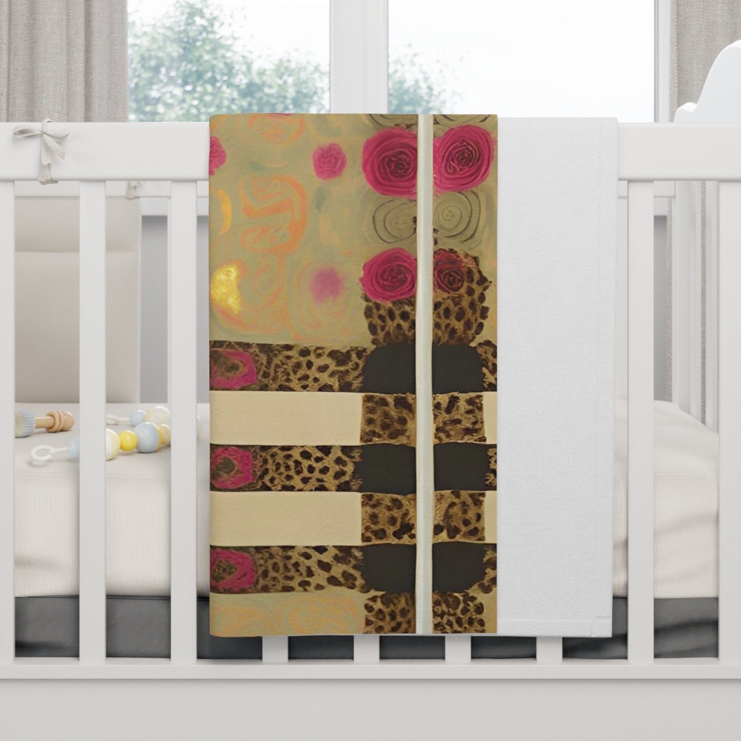 Rose Personalized Baby Blanket