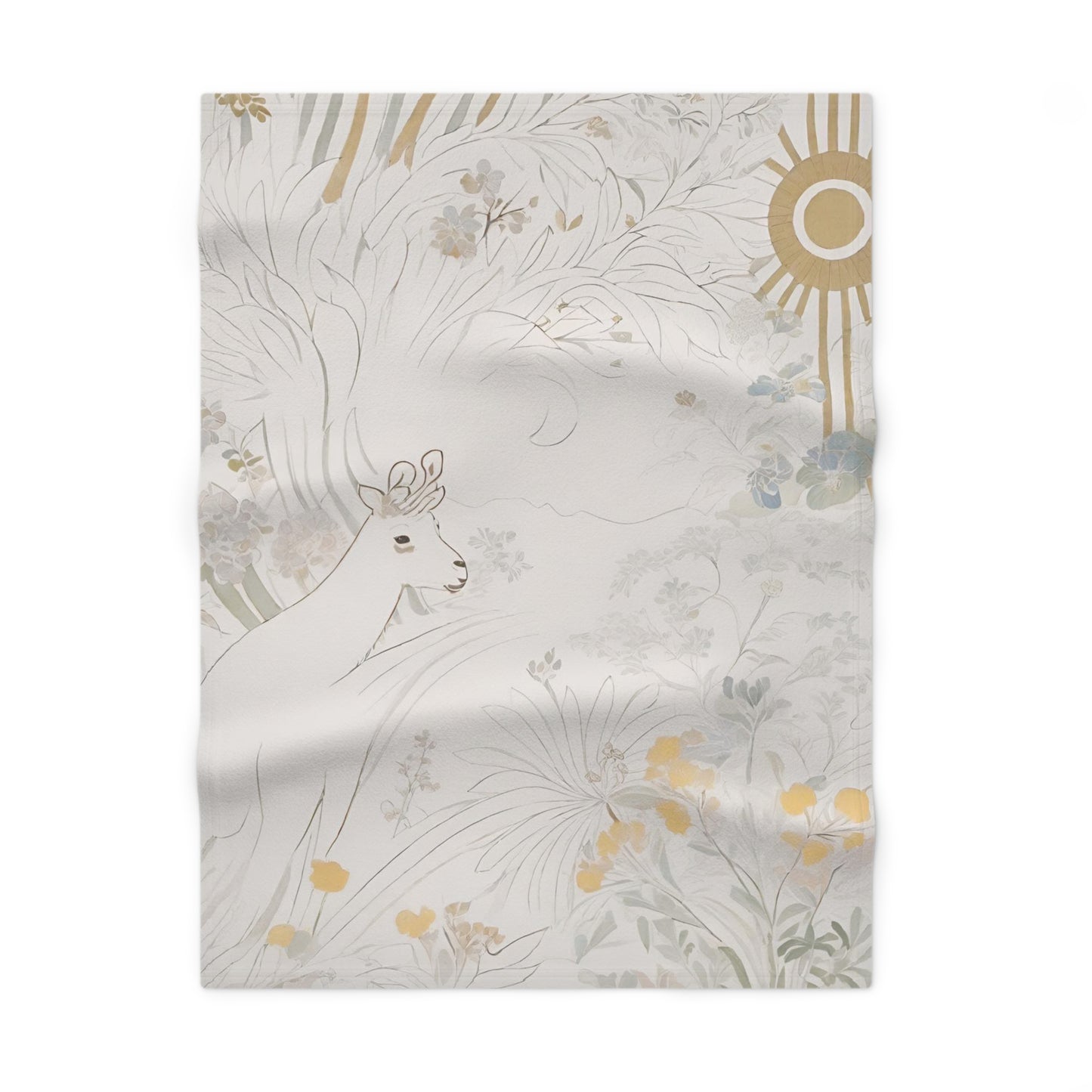 Deer Printed Baby Blanke