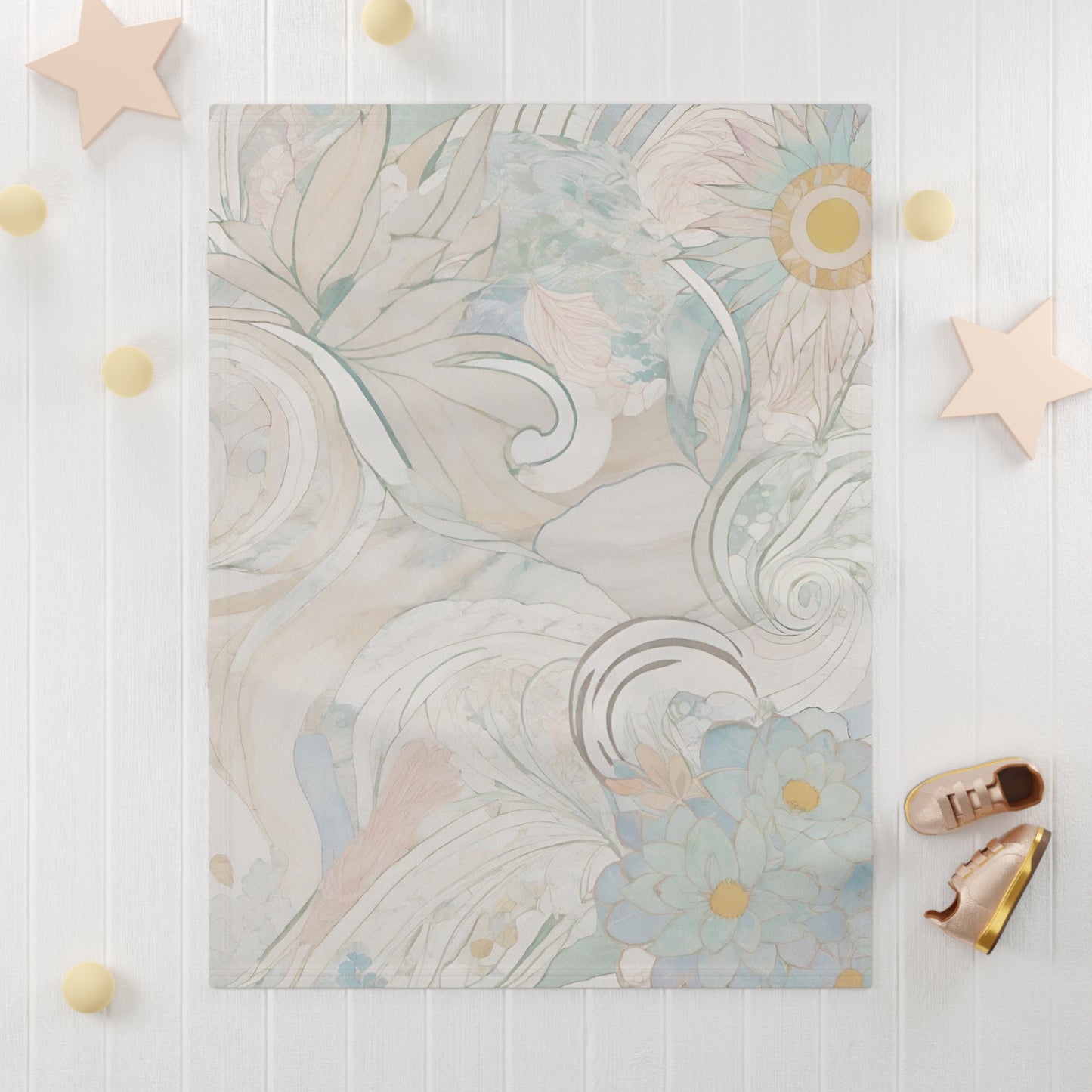 Aroma Blossom Personalized Baby Blanket