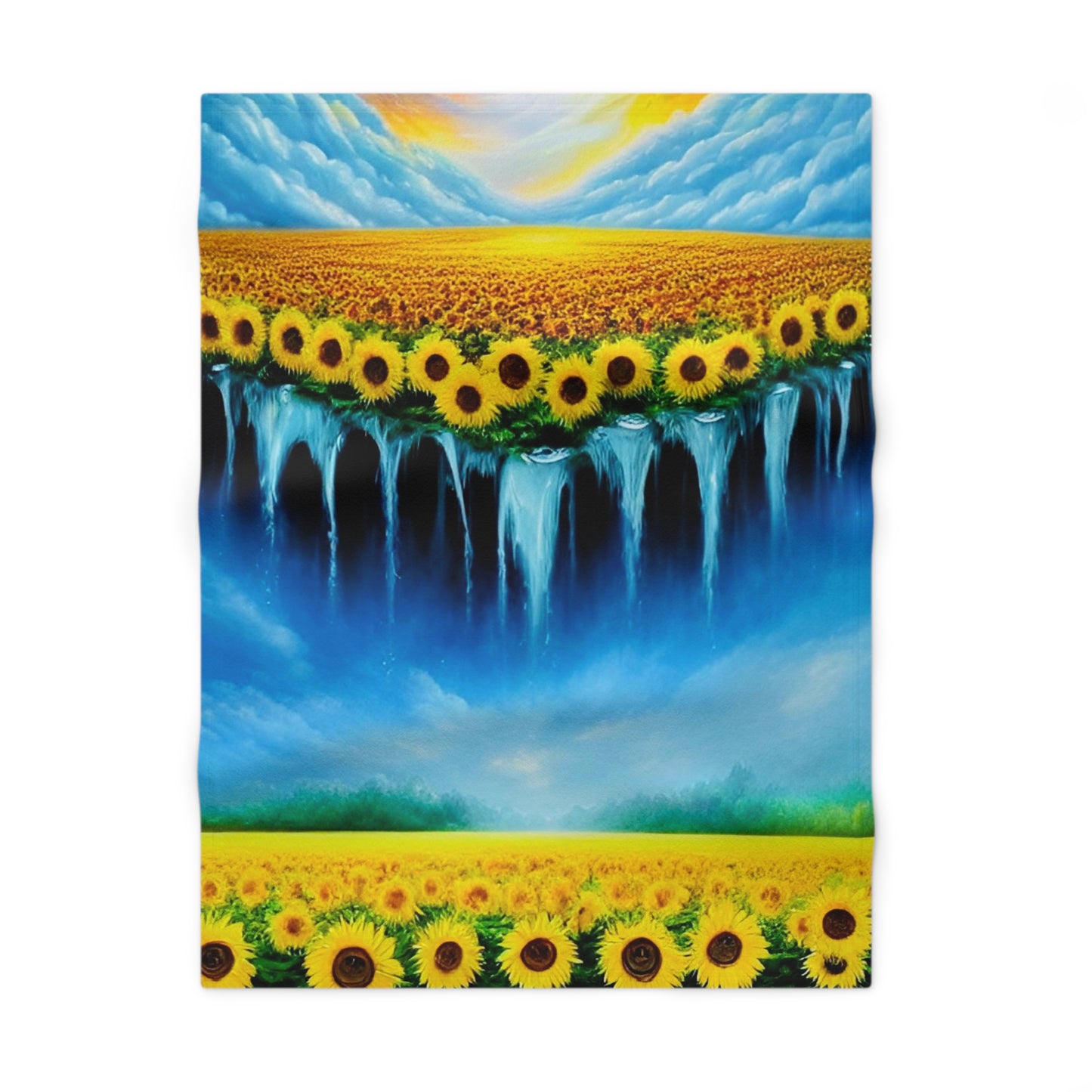 Sunflower Sky Personalized Baby Blanket