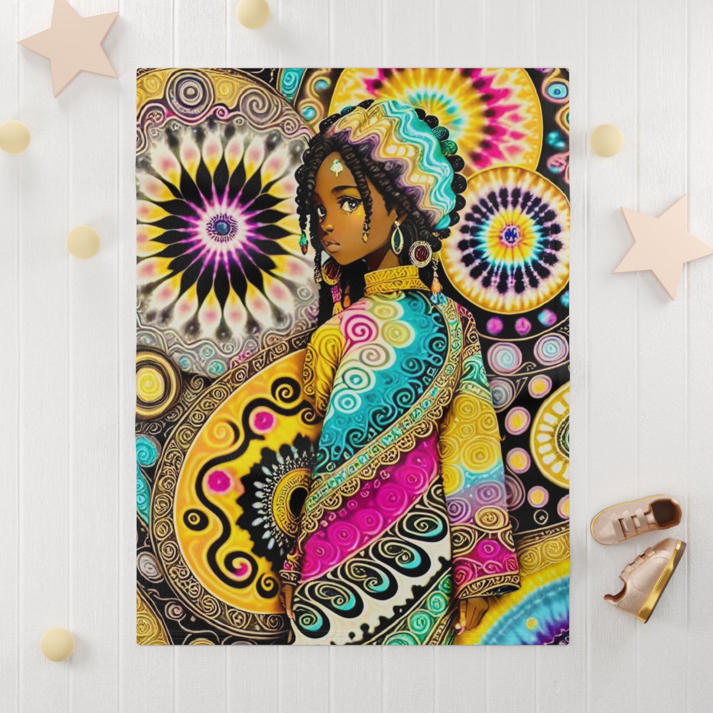Swirls of Love Personalized Baby Blanket