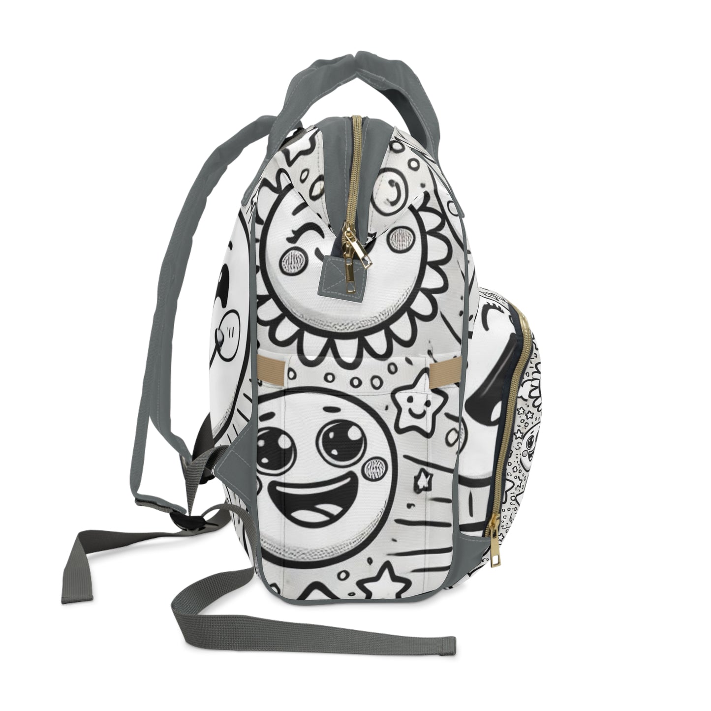 Moon Looking Diaper Bag