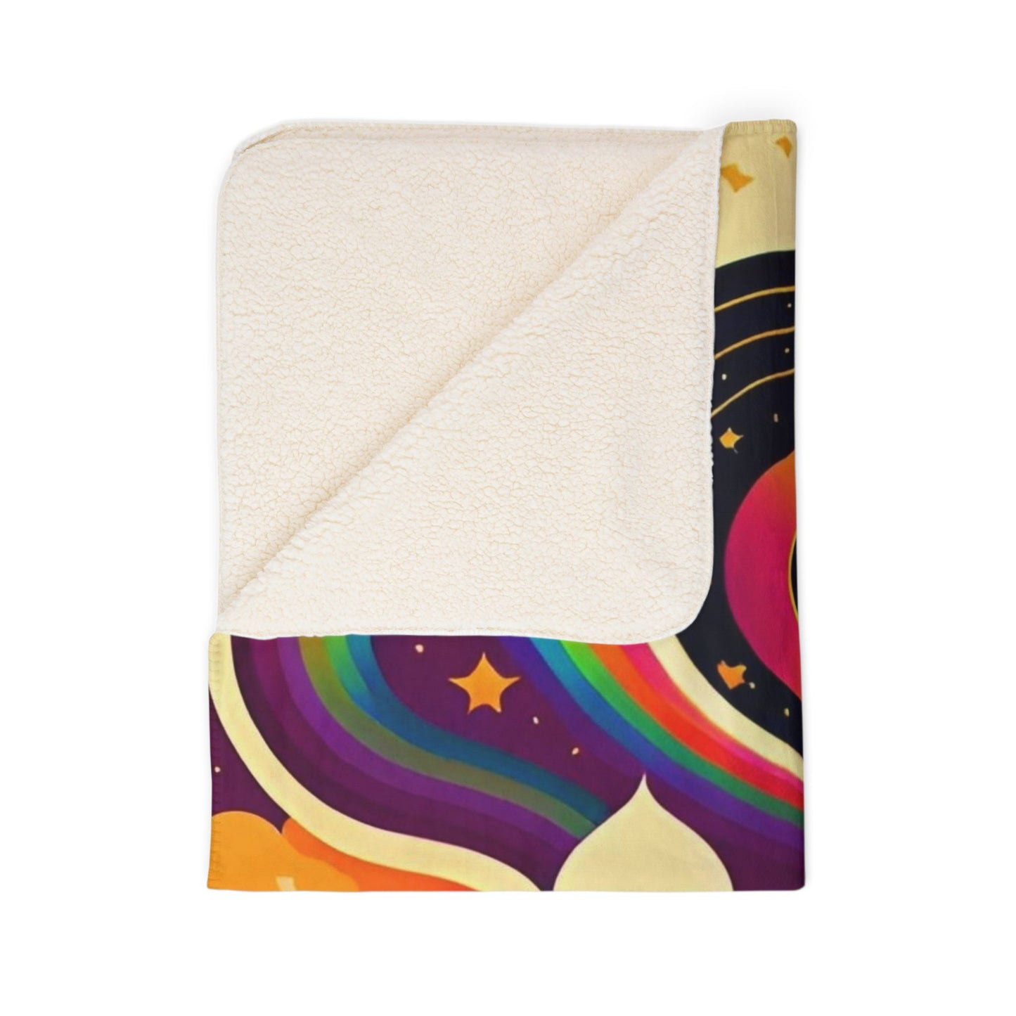 Faith With Wings Fleece Sherpa Blanket