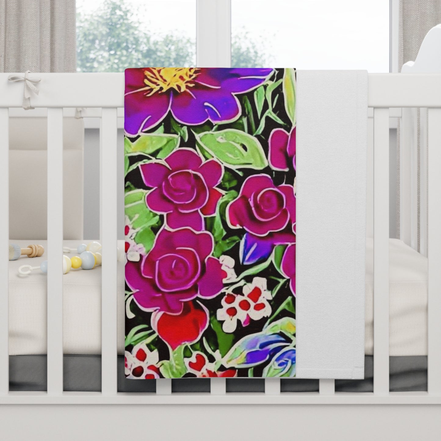 Vibrant Beauty Personalized Baby Blanket