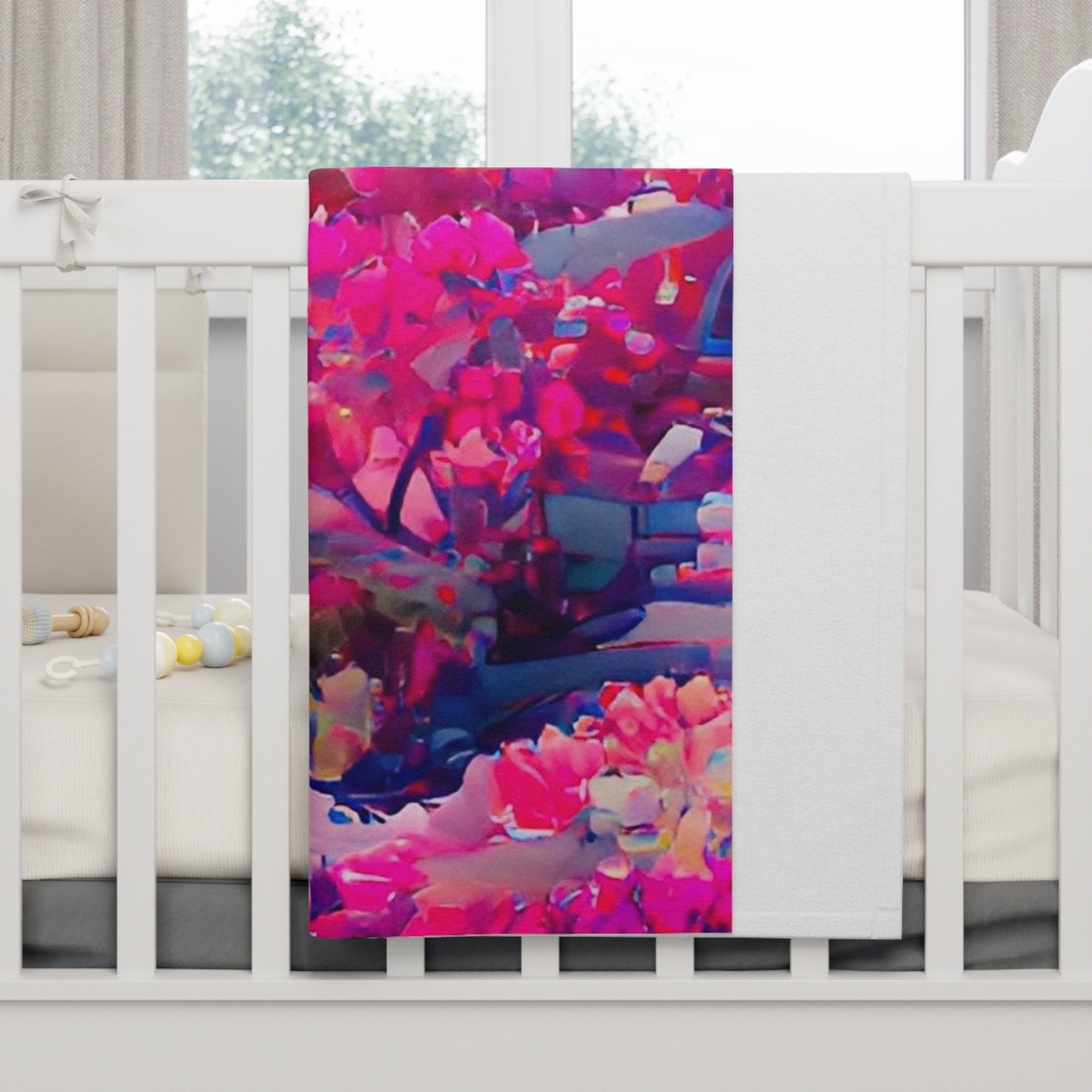 Personalized fleece baby blanket