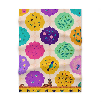 Floral Rounds Designed Blanket