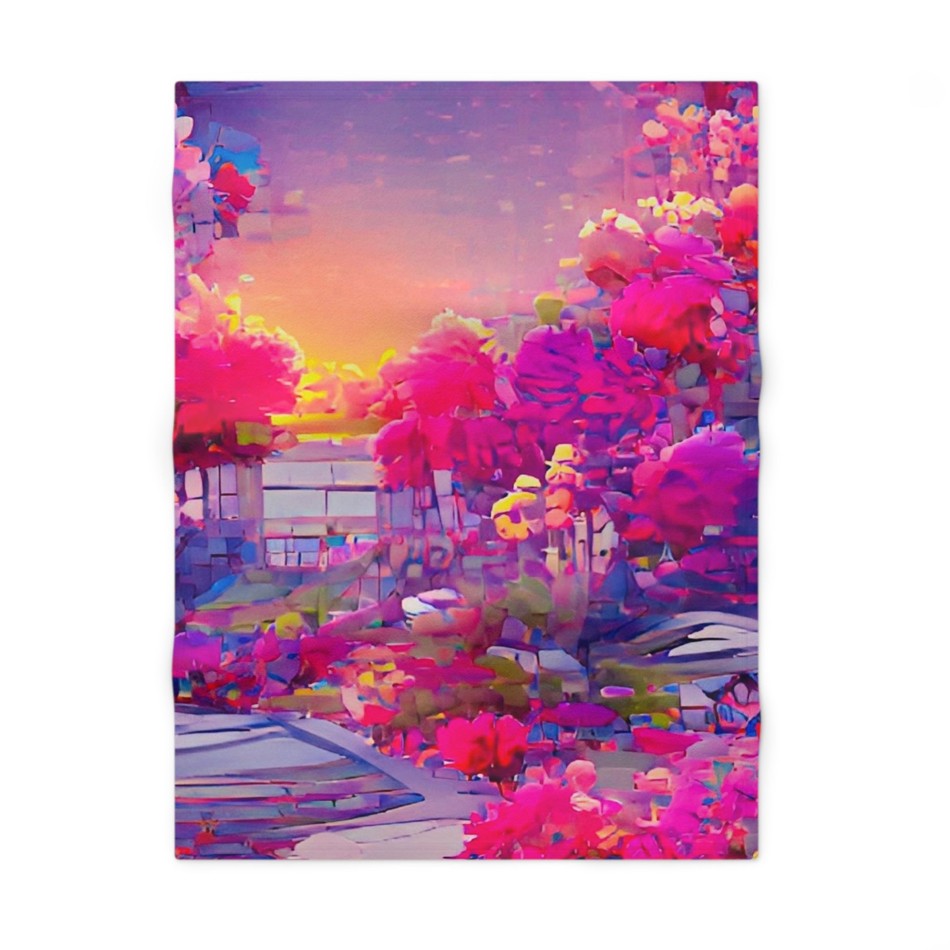 Personalized Sunset Gleam Baby Blanket