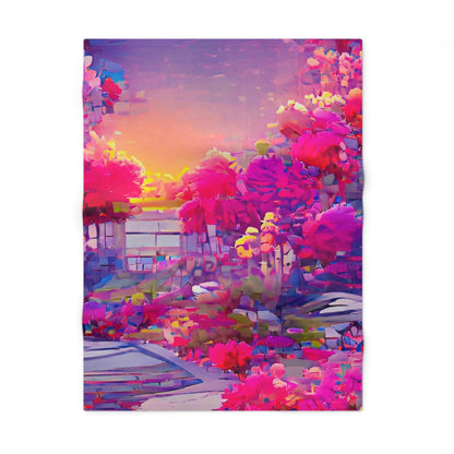 Personalized Sunset Gleam Baby Blanket