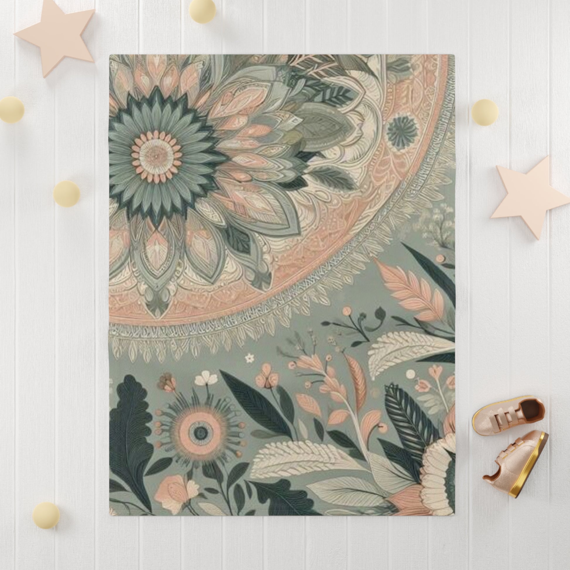 Personalized Sun Bonnet Baby Blanket