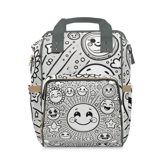 Moon Looking Diaper Bag