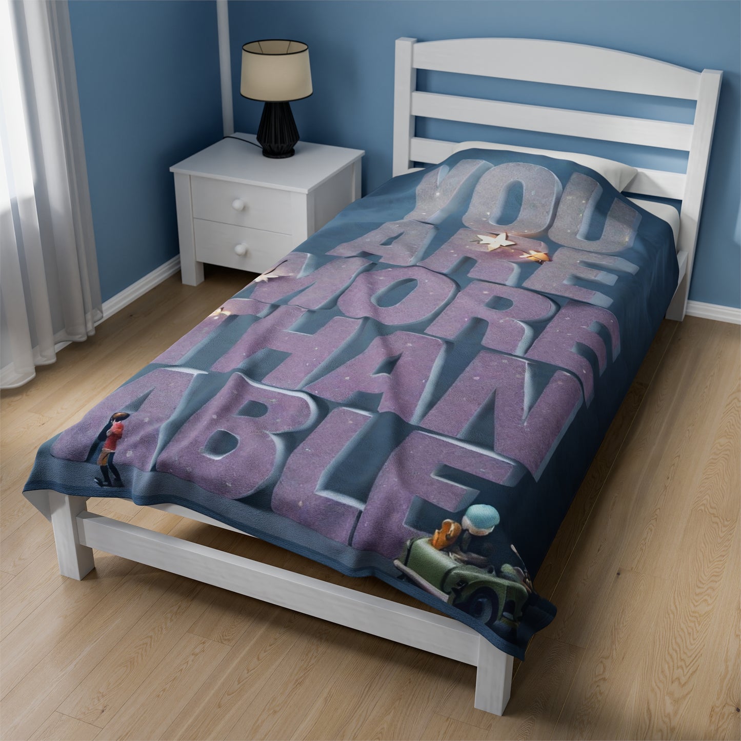 You Are More Velveteen Plush Blanket