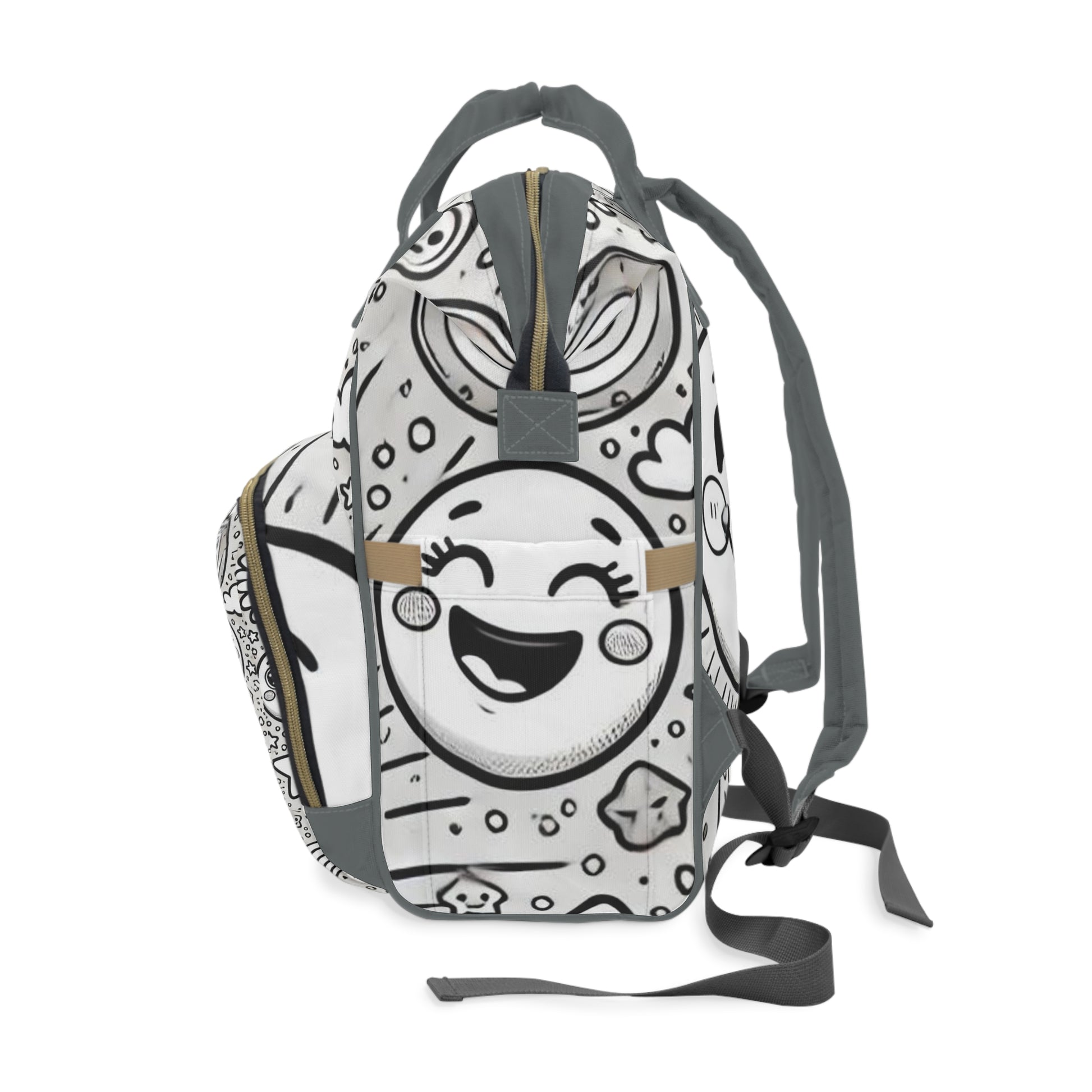 Moon Looking Diaper Bag