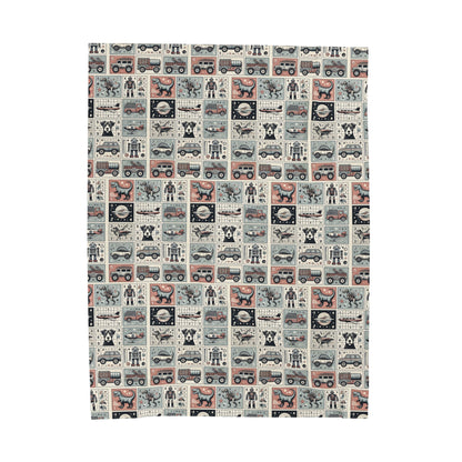 Boys Best Friend Velveteen Plush Blanket
