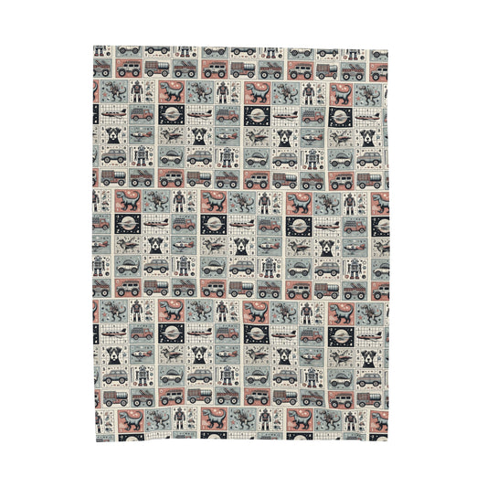 Boys Best Friend Velveteen Plush Blanket