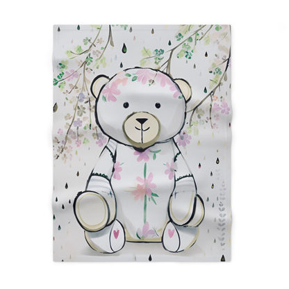 Heart Bear Baby Blanket