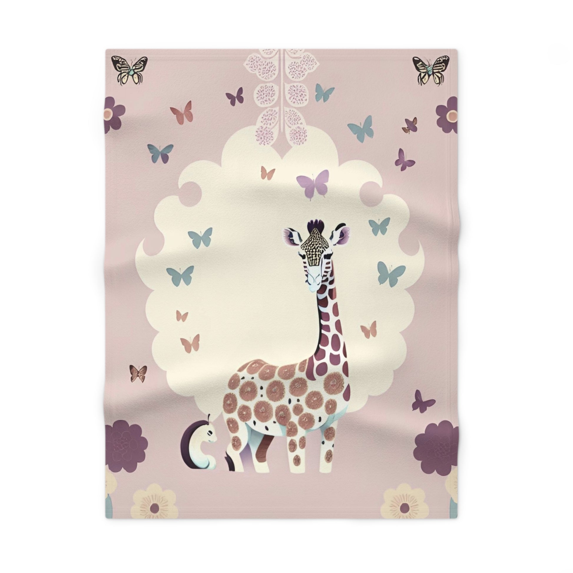 Giraffe baby blanket