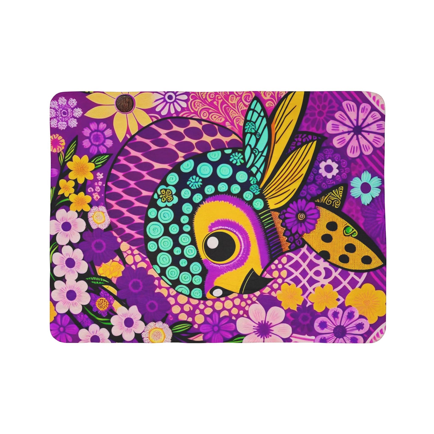 Bazzo Bird Fleece Sherpa Blanket