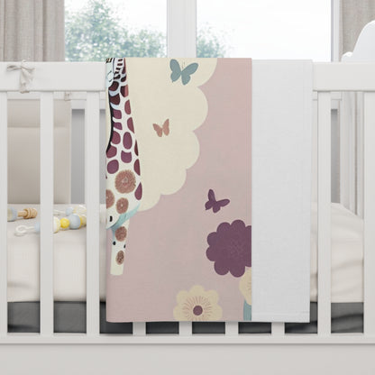 Giraffe baby blanket