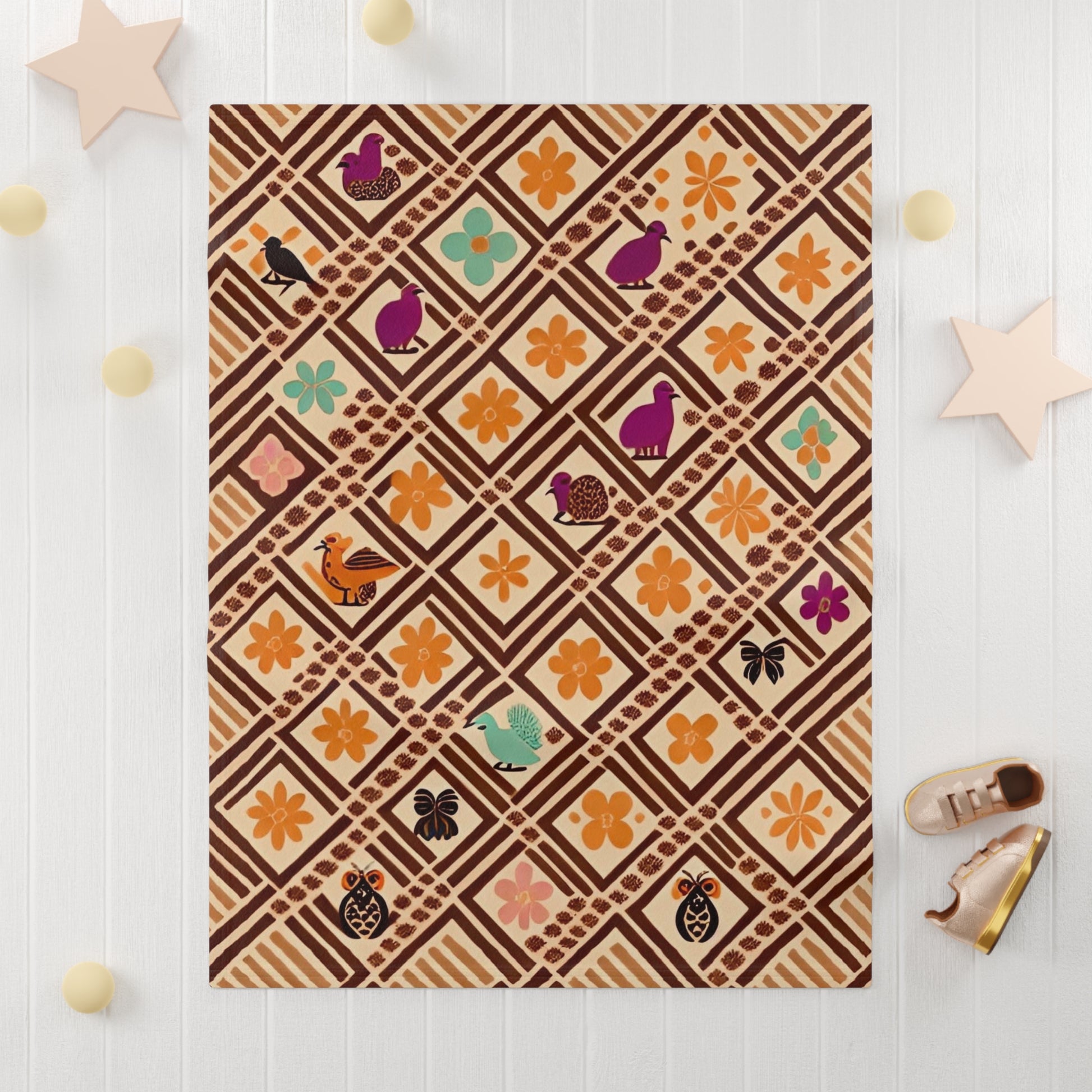 Ezzie Boo Cotton Baby Blanket