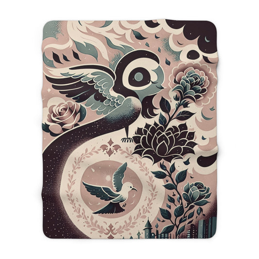 Angels Dove Fleece Blanket