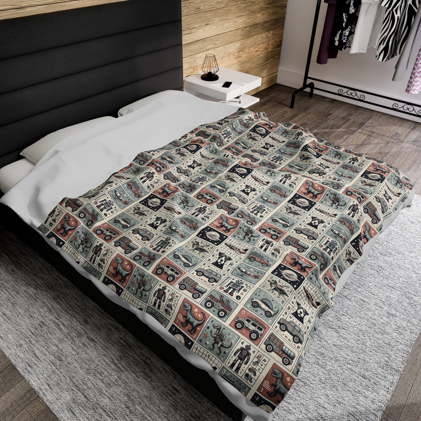 Boys Best Friend Velveteen Plush Blanket