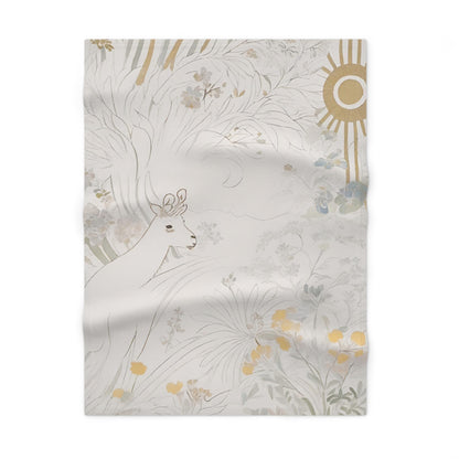 Deer Printed Baby Blanke