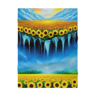 Sunflower Sky Personalized Baby Blanket