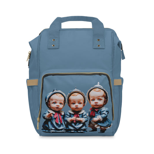 Triple the Love Personalized Diaper Bag Backpack