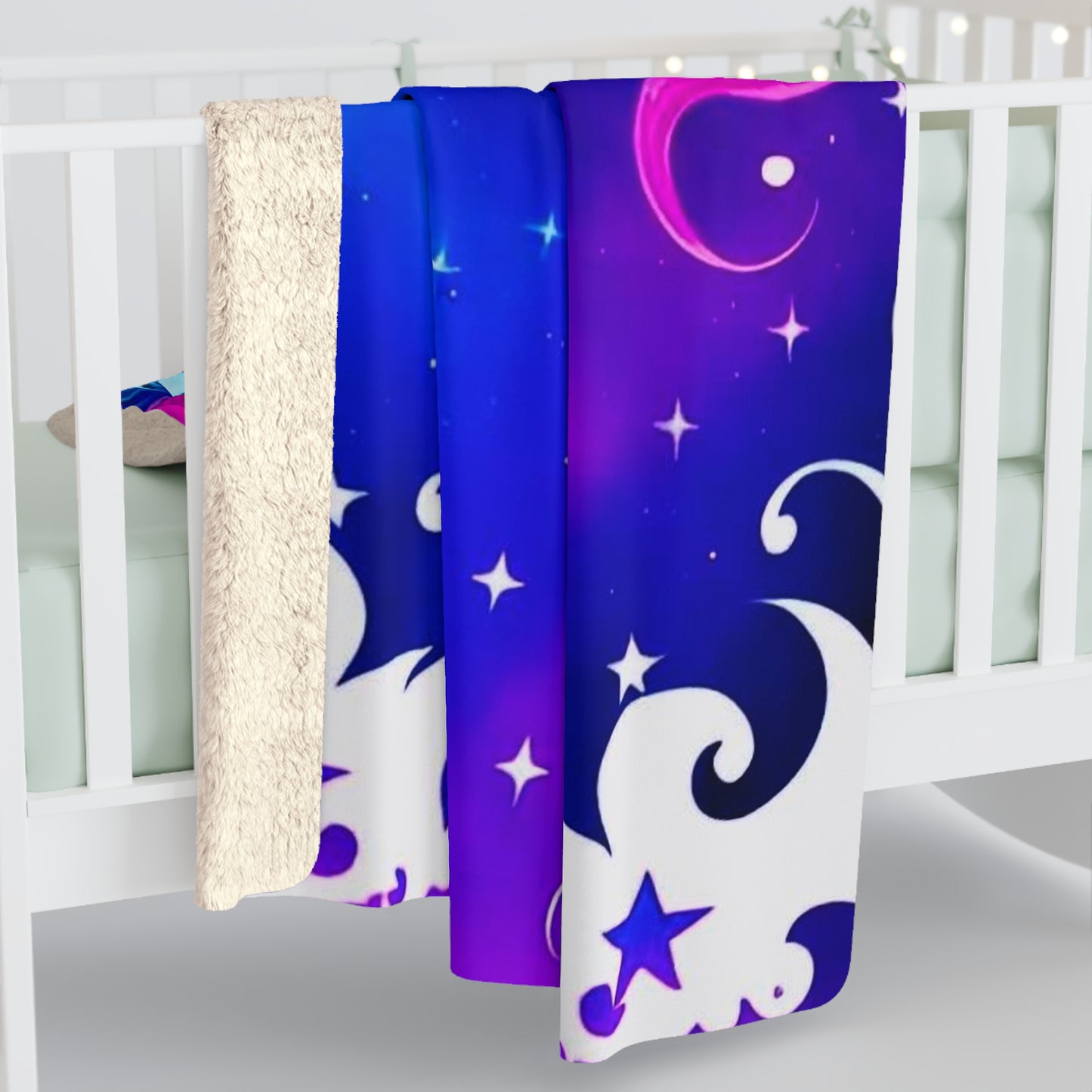 Unicorn Sky Sherpa Fleece Blanket